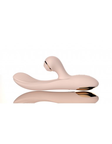 Dual Vibrator with Sucking Function Pink - Wibratory Bezdotykowe - 2