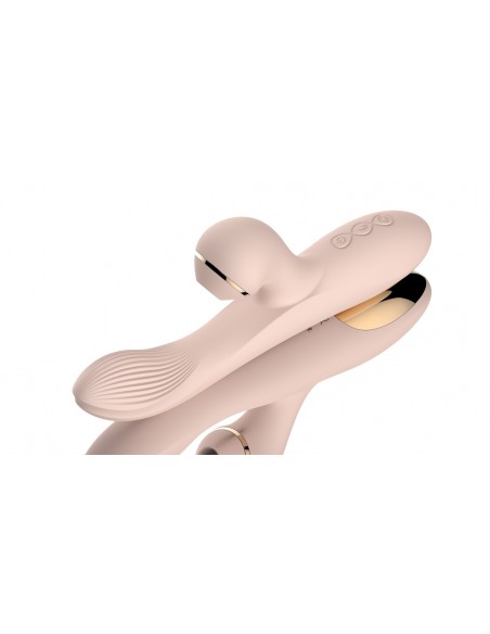 Dual Vibrator with Sucking Function Pink - Wibratory Bezdotykowe - 4