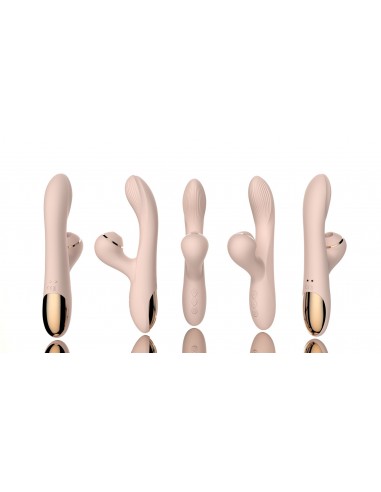 Dual Vibrator with Sucking Function Pink - Wibratory Bezdotykowe - 5