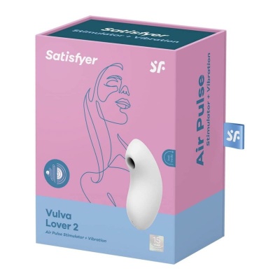Stymulator Erotyczny Bezdotykowy Vulva Lover 2 White - 1