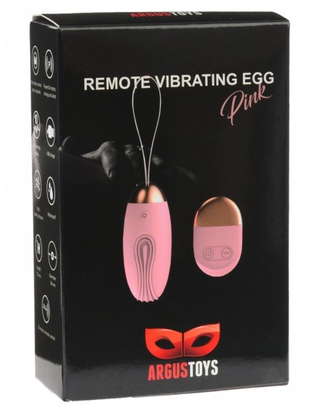 Argus-Remote Control Vibrating Egg - USB Pink - Wibratory Jajeczka - 1