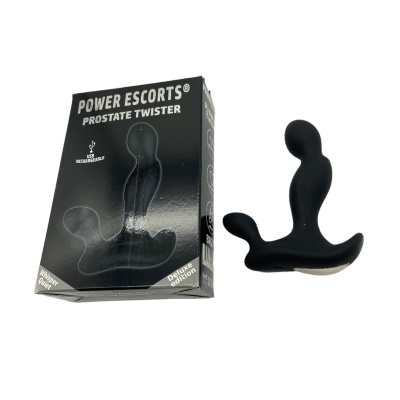 Masażer prostaty Prostate Twister 10 cm, czarny - 1 2