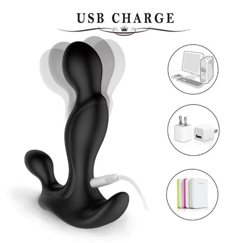 Masażer prostaty Prostate Twister 10 cm, czarny - 4