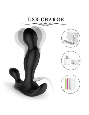 Prostate Twister Rechargeable Prostate Stimulator Black - Masażery i stymulatory prostaty - 4