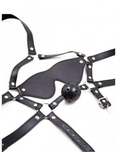Maska-Eye Mask With Ball Gag - Maski i kaptury - 2