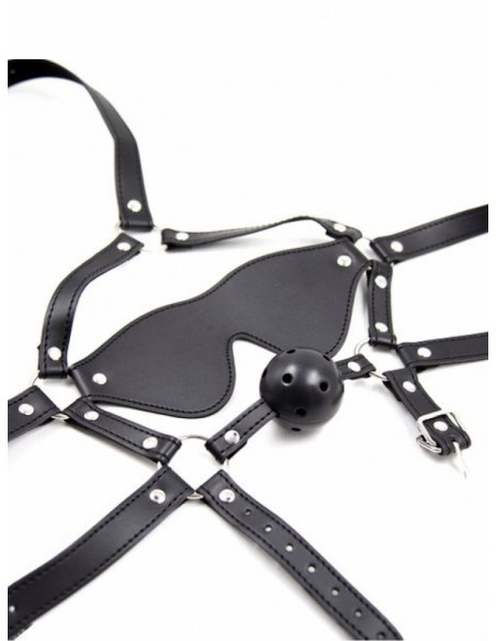 Maska-Eye Mask With Ball Gag - Maski i kaptury - 2