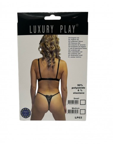 Luxury Play - Lingerie Set Small Black - Komplety bielizny erotycznej - 2