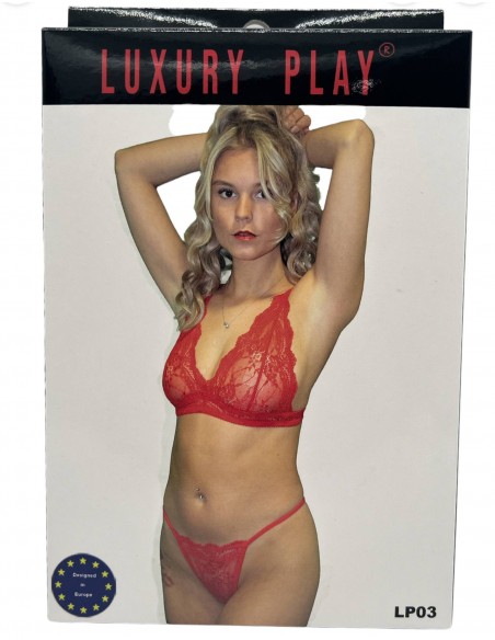 Luxury Play - Lingerie Set Small Red - Komplety bielizny erotycznej - 1