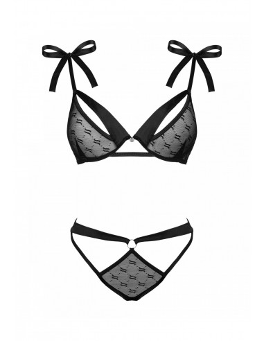 Obsessivia komplet 2-częściowy czarny  S/M - Komplety bielizny erotycznej - 5