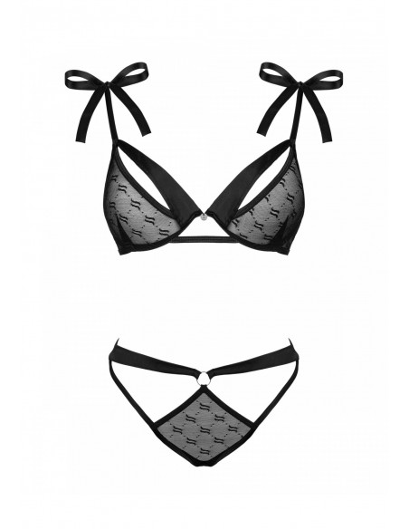 Obsessivia komplet 2-częściowy czarny  S/M - Komplety bielizny erotycznej - 5