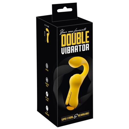 Wibrator podwójny Your New Favorite – elastyczna szyjka, dwa silniki, 10 trybów, długość 18,4 cm - 1