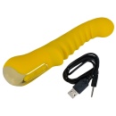 Wibrator G-Spot Your New Favorite — zakrzywiona głowica masująca, rowkowany elastyczny trzon, 20 cm - 11