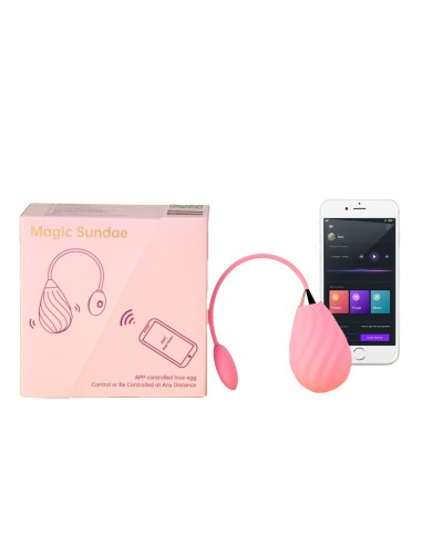 Magic Motion - Magic Sundae App Controlled Love Egg Pink - Kulki Gejszy i Jajeczka Wibrujące - 3
