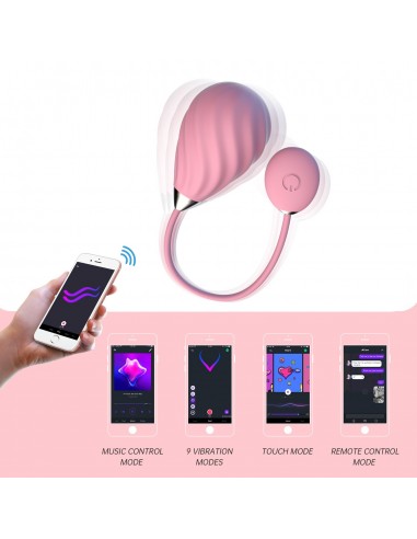 Magic Motion - Magic Sundae App Controlled Love Egg Pink - Kulki Gejszy i Jajeczka Wibrujące - 4