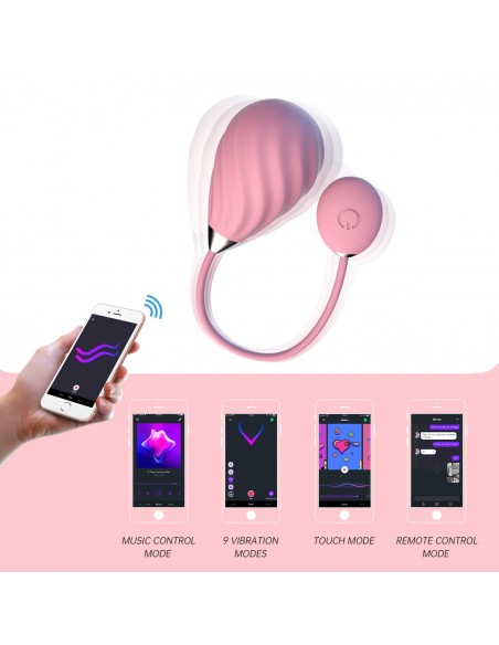 Magic Motion - Magic Sundae App Controlled Love Egg Pink - Kulki Gejszy i Jajeczka Wibrujące - 4