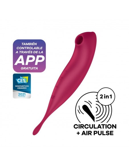 Twirling Pro Connect App dark red - Wibratory Bezdotykowe - 6