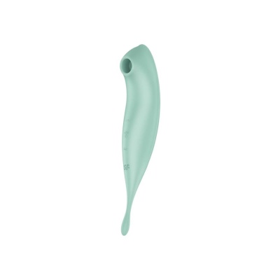 Wibrator Twirling Pro Connect App mint - podwójna stymulacja falami powietrznymi i wibracjami punktowymi, 20,3 × 3,8 × 3,7 cm - 1
