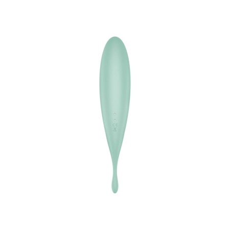 Wibrator Twirling Pro Connect App mint - podwójna stymulacja falami powietrznymi i wibracjami punktowymi, 20,3 × 3,8 × 3,7 cm - 4