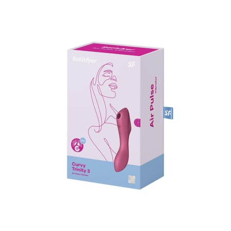 Stymulator Erotyczny Bezdotykowy Curvy Trinity 3 Czerwony - 2