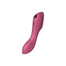 Wibrator Satisfyer Curvy Trinity 3 Red - 3 silniczki, fale ciśnienia i wibracja punktu G, 17,7 cm - 1