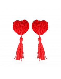 Rose Garden Pasties - Red - Klamry i klipsy na sutki - 1
