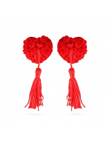 Rose Garden Pasties - Red - Klamry i klipsy na sutki - 1