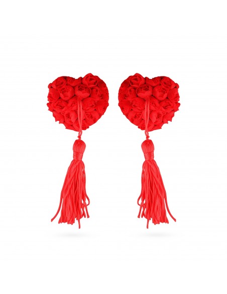 Rose Garden Pasties - Red - Klamry i klipsy na sutki - 1