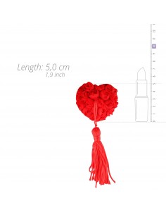 Rose Garden Pasties - Red - Klamry i klipsy na sutki - 1 2