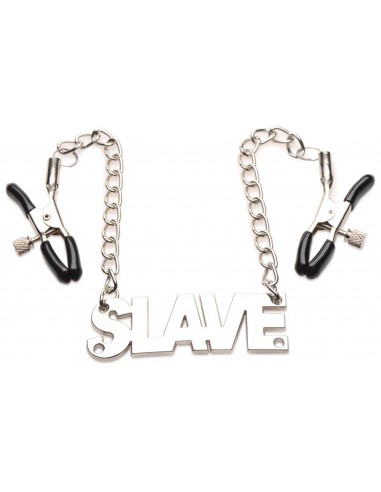 Enslaved Slave Nipple Clamps with Chain - Klamry i klipsy na sutki - 1