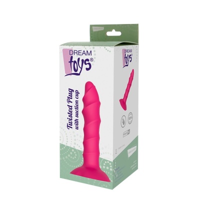 Zatyczka Analna Twisted Plug With Suction Cup - 1 2