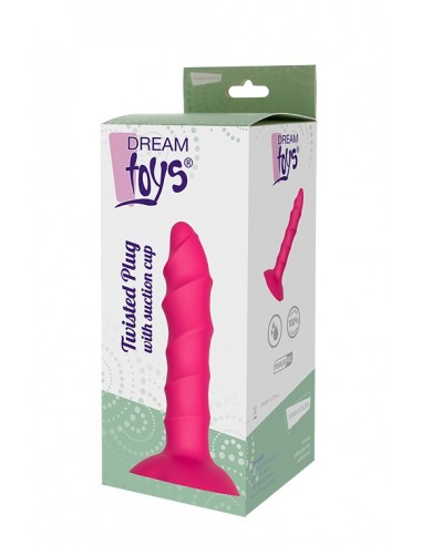 Plug-DREAM TOYS TWISTED PLUG WITH SUCTION CUP