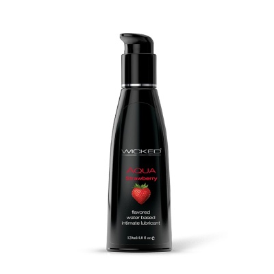 Smakowy Żel Intymny Wicked Aqua Strawberry Flavored 120 ml - 1