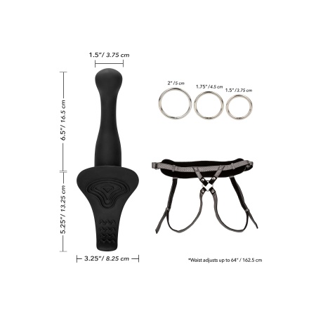 Zestaw strap-on The Royal Vibrating Set z wibrującym dildem 16,5 cm - 5