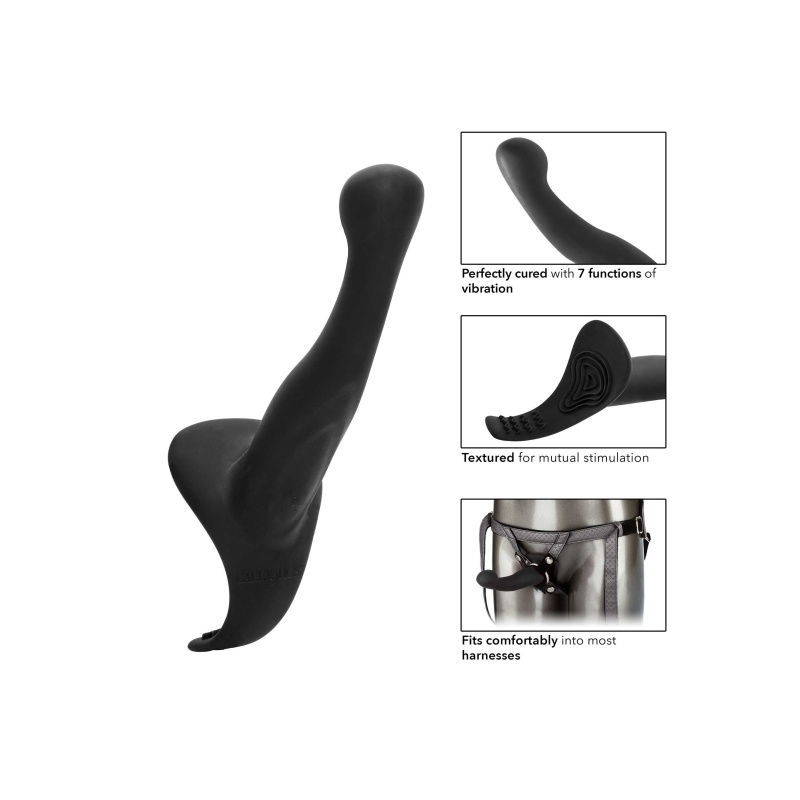 Zestaw strap-on The Royal Vibrating Set z wibrującym dildem 16,5 cm - 7