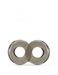 STAY HARD COCK RING AND BALL STRAP BLACK