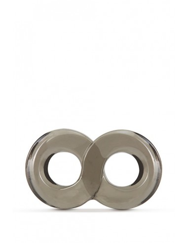 STAY HARD COCK RING AND BALL STRAP BLACK