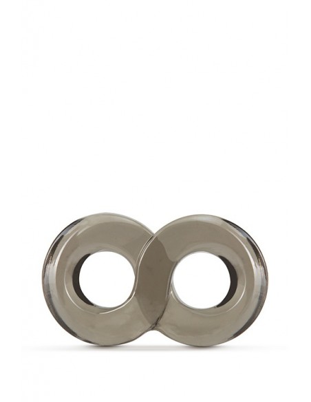 STAY HARD COCK RING AND BALL STRAP BLACK