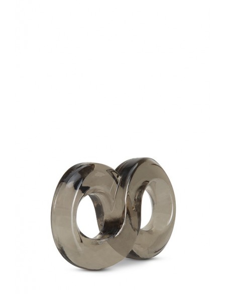 STAY HARD COCK RING AND BALL STRAP BLACK