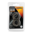 Pierścień na penisa i jądra Stay Hard Cock Ring and Ball Strap - konstrukcja typu 8, średnica wewnętrzna 1,7 cm, grubość ścianki - 5