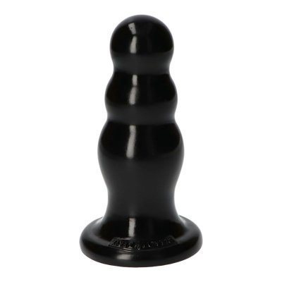 Korek analny Italian Cock z kulkami 15 cm czarny - 1