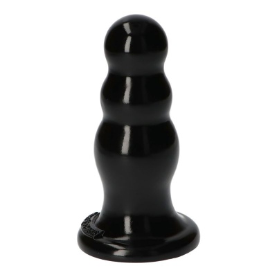 Korek analny Italian Cock z kulkami 15 cm czarny - 1 2
