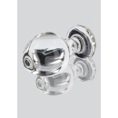 Szklany korek analny Brilliant Star 9 cm (4 cm średnicy) z bulwiastą końcówką - 4