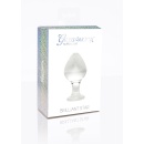 Szklany korek analny Brilliant Star 9 cm (4 cm średnicy) z bulwiastą końcówką - 1