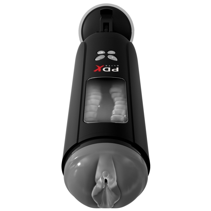 Masturbator PDX Elite Ultimate Milker z technologią milking, podstawą do odsysania i rękawem TPE, 26,9 cm - 2