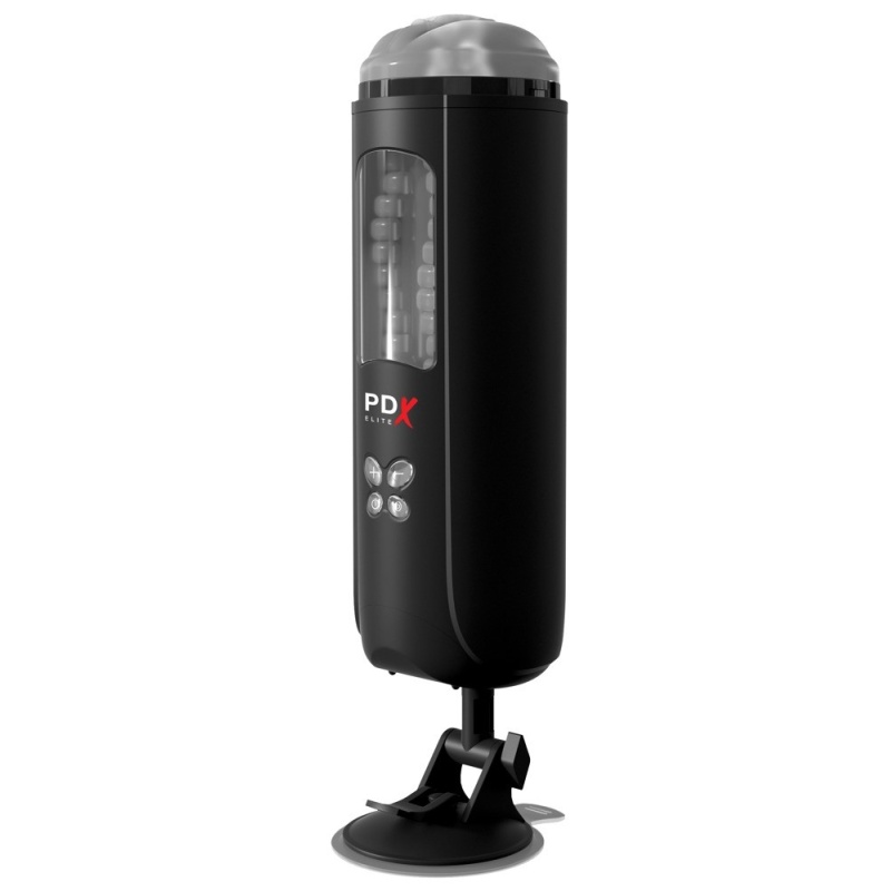 Masturbator PDX Elite Ultimate Milker z technologią milking, podstawą do odsysania i rękawem TPE, 26,9 cm - 3
