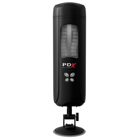 Masturbator PDX Elite Ultimate Milker z technologią milking, podstawą do odsysania i rękawem TPE, 26,9 cm - 4