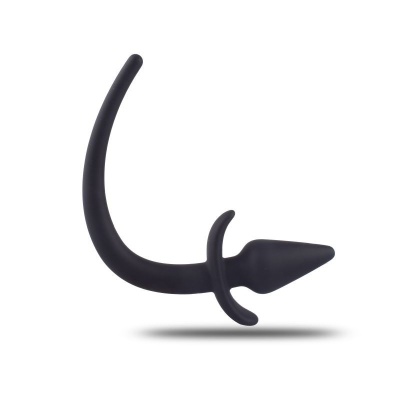 Plug analny z ogonem Toyz4Lovers Sexy Dart 8 cm, czarny - 1 2