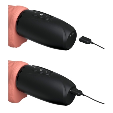 Wibrator King Cock Plus Thrusting 6.5″ z jądrami, funkcją ogrzewania i ruchem posuwisto-zwrotnym, długość całkowita 27,1 cm - 9