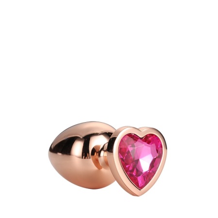 Korek Analny Gleaming Love Rose Gold Plug Medium - 2
