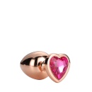 Korek Analny Gleaming Love Rose Gold Plug Medium - 2